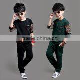 High Quality Fashion Style for Boy Long T-shirt Suit thumbnail-3