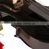 Black Color Violin Solid Wood 4/4 3/4 1/2 1/4 Master Violin With Case Sale in China thumbnail-5