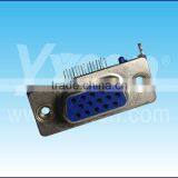 D-SUB Connector Three Row With Locating Pegs Blue Color HDR Connector thumbnail-6