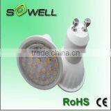 Gu10 3w 220-240V 2835SMD 21pcs 50*H54mm Aluminum+plastic LED Spot Lights