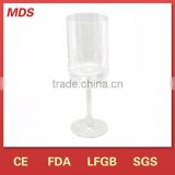 Clear blown tulip-shaped champagne glass in market