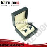 Cute Leather Cufflink Box for Double