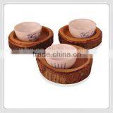 Handmade Natural Wood Teacup Mat Customized Design thumbnail-2