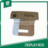 CUSTOM MADE PAPER BOARD DISPLAY BOX FOR PACKAGING TWO BOTTLE WINES WITH HANDLE thumbnail-4