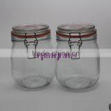 Glass Jar With Metal Clip/glass Storage Jar thumbnail-5
