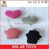 Stuffed Heart Shape Keychain Chinese Plush Keychain Manufacturer Mini Plush Heart Shape Pendant for Mobile Phone