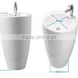 Dennis L-609 Fix With Back Round Pedestal Sink Basin thumbnail-2