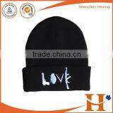 Customized Winter Hat Knitted Hat Beanies 100% Polyester thumbnail-2