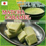 High quality and healthy green tea matcha caramel for wholesale , bulk packs also available