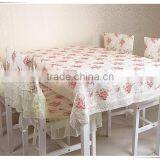 2015 High Quality Cotton Polyester Embroidered Cheap Table Cloth