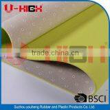 Rubber Yoga Mat 016 TPE Flower Emb. Linen Yoga Mat thumbnail-1