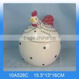 High quality 2016 ceramic chicken cookie jar,Ceramic cock cookie jar