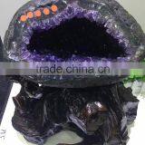 Natural Uruguay Purple Amethyst Quartz Crystal Geode Cluster