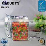 500g Coffee Bag With Side Gusset Small Gift Flat Bottom Plastic Bags thumbnail-1