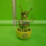 5 Layered Tower Lucky Bamboo Air Bonsai Tree Dracaena Sanderiana Indoor Ornamental Aquatic Water Plants thumbnail-4