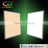 Green Hotel Lighting Lamp 595*595*8.5MM Ra>80 100-277V AC Silver Frame 40W 600x600 LED Panel CE thumbnail-1