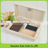 Shenzhen Yuda Manufacture MDF Box Crafts Wooden Locking Storage Box thumbnail-6