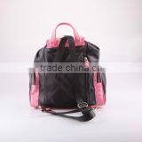 5302 - 2016 Newest Design Wholesale Ladies PU Drawstring Fancy Nylon Backpack Bag With Ostrich Skin thumbnail-4