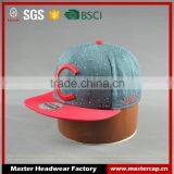 Custom 100% Cotton Twill 6-panel Hats Snapback Cap With 3D Embroidery thumbnail-1