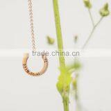 China Jewelry Wholesale Stainless Steel Engraved Circle Charm thumbnail-2