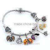 Factory Direct Supply Silver Charm S925 Pinenut Silver Bead Safety Chain Fit for All Brand European Bracelet A017 thumbnail-4