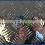 Aluminium Five-bar Embossed Sheet in Bright Surface