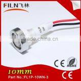 220VAC 10mm Screw Thread Led Indicator Light With Metal Nut Filn New Product thumbnail-2