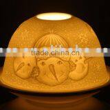 Snowman Candle Holder - Dome Shape-BC007-07009 thumbnail-1