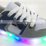 Grey/White Led Walking Light Up Shoes For Children/Adults thumbnail-2