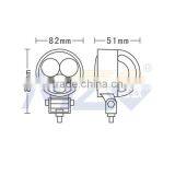 MZ Popular HOT Selling 9W 3.3'' LED Headlights Carton Fair APPEX Automechanika LED off Road Lighting Truck SUV ATV LED Work Lamp thumbnail-3