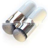 Cosmetic Wood Handle Synthetic Hair Round Dispensing Powder Brush Foundation for Girl thumbnail-2