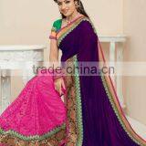 Indian Ethnic Sarees - Fashion Georgette, Poonam, Micro Poonam Saree thumbnail-5