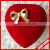 Heart Shape Red Wedding Jewelry Ring Box Wholesale thumbnail-1