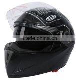 DOT Carbon Modular Dual-Visor Flip Up Sun Motorcycle Full Face Helmet S M L XL thumbnail-1