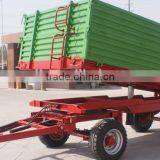 Hot Sale Euro Style Tractor Use Hydraulic 8 Tons,heavy Duty Farm Tipping Trailer, Rear and Side Tipping With CE thumbnail-5