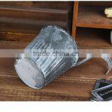 Bulk Antique Black Galvanized Outdoor Wall Hanging Metal Planter thumbnail-2