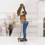 American Home Decorative Play Golf Resin Dog Figurine thumbnail-1