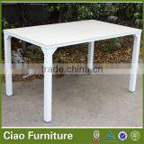 Outdoor Rectangle Dinning Table Set Glass thumbnail-1