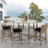 Top Design Outdoor Patio Rattan Bar Furniture Bar Stool thumbnail-1