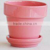 Stoneware Solid Color Flowerpot thumbnail-1