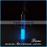 Best Friend Gift Cross Glowing Jewelry Glass Pendant Necklace ,Glow in the Dark Pendant Luminous Neckalce thumbnail-4