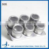 6 Pcs Spice Herb Use Airtight Magnet Spice Tin Jar Set With Tray thumbnail-1