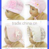 Wholesale Baby Hat Cotton Pink Lace Hat Baby Caps and Hats thumbnail-6