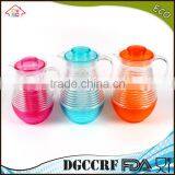 NBRSC Set of 5 Piece Plastic ps Cold Water Kettle Spiral Drinking Water Jug Tea Pot Water Jug With Cups thumbnail-4