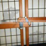 S Wooden Pet Gate with Metal Wire