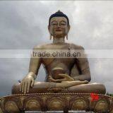 Sitting Large Bronze Buddha Statue in Temple Decor thumbnail-4