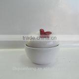 Nice Ceramic Jars White Apple Shape Candy Jar thumbnail-6