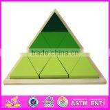 2017 Best Design Classic Brain Teaser Wooden Triangle Puzzle for Kids Education W14A167 thumbnail-6