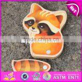 Новый дизайн образовательных игрушек с фигурами зайца, павлина и белки, деревянные игрушки с животными для маленьких детей W01B040 thumbnail-4