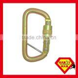 35KN With Captive Pin Connecting Devices Steel D Safety Carabiner Hook thumbnail-1